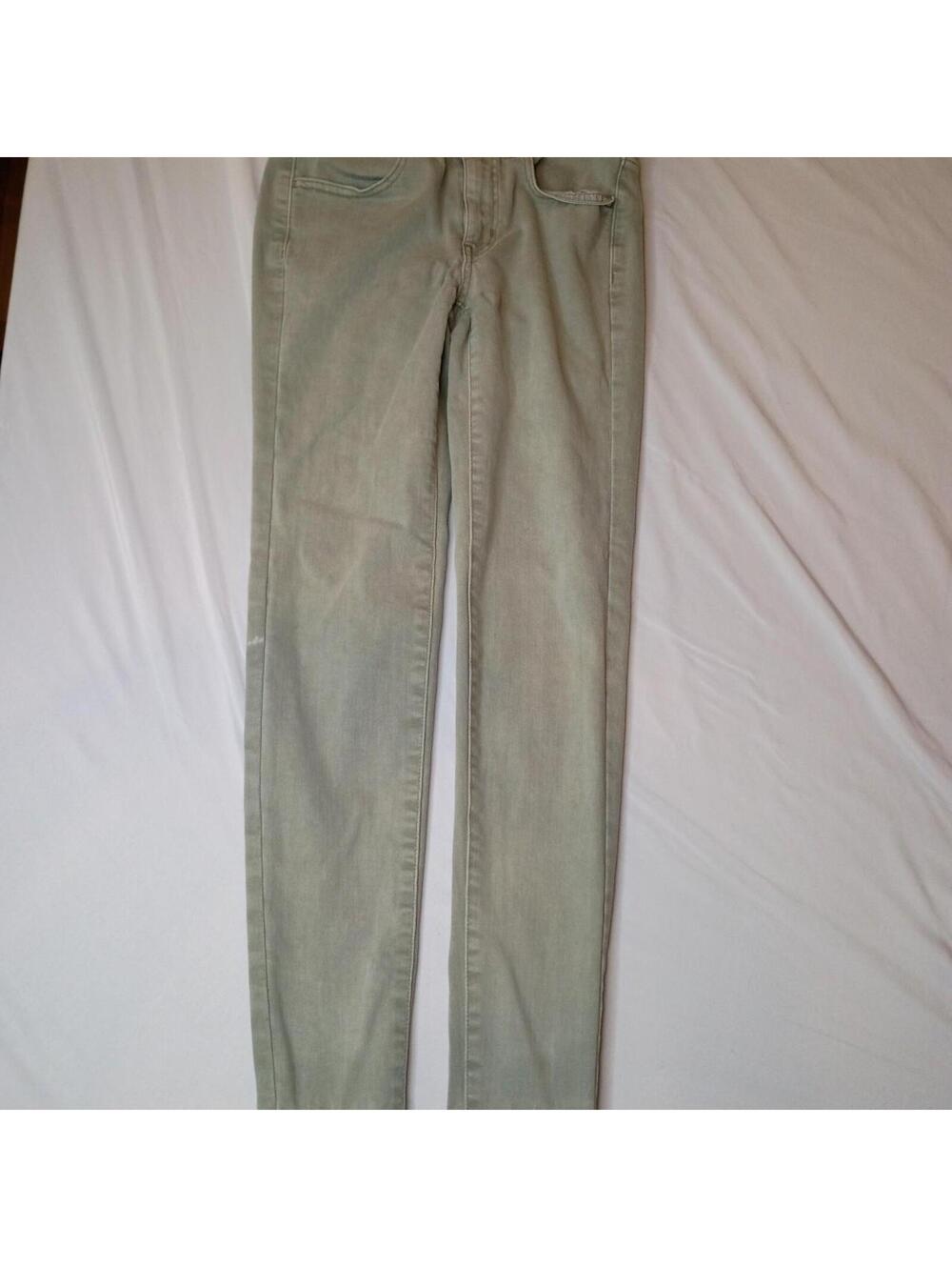American Eagle Outfitters Women's Green and Khaki Jeans